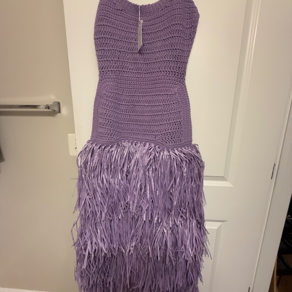 Hanifa Camilla Knit Dress (Lavender). - size Large - Picture 2 of 6